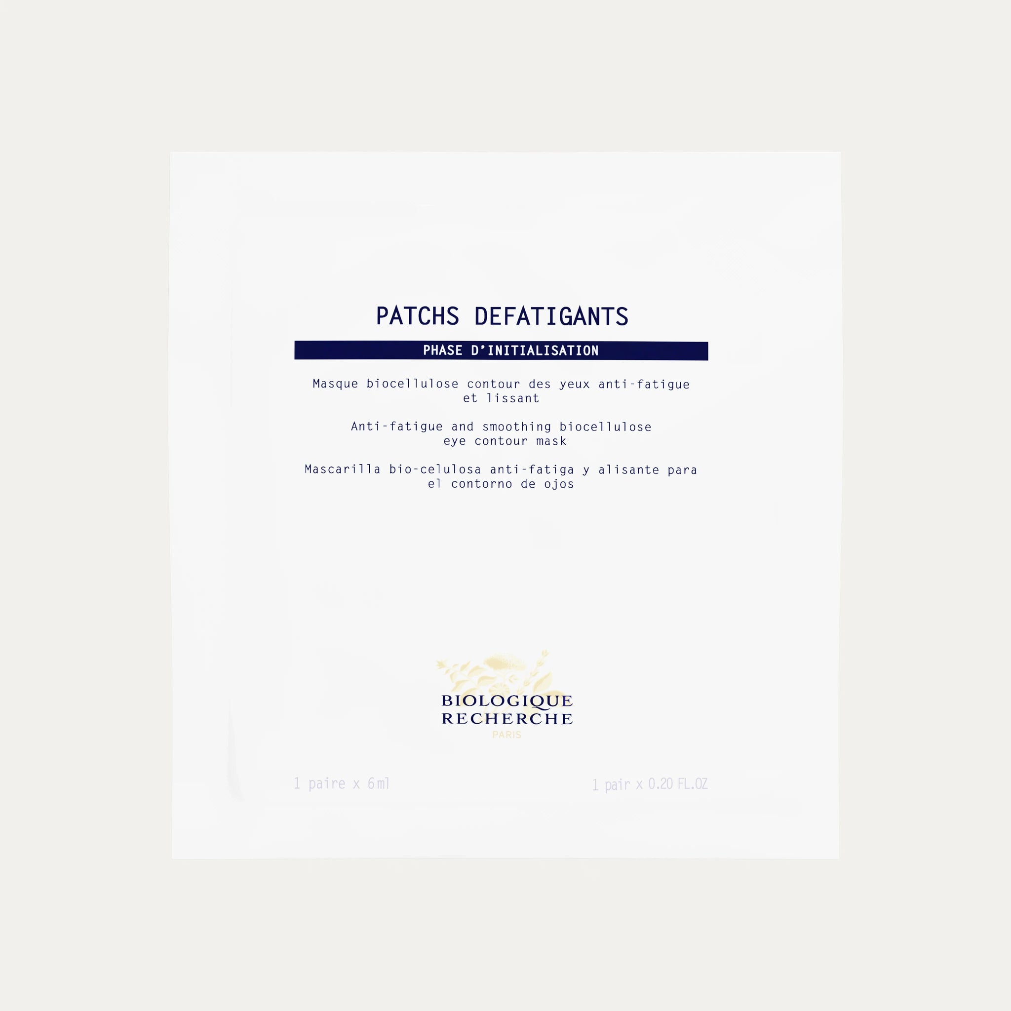 Biologique Recherche Patchs Défatigants - 1 sachet (6 mL)