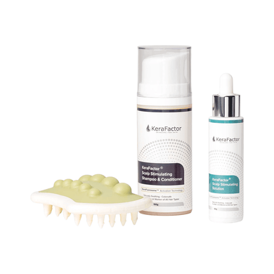 KeraFactor Scalp Stimulating & Hair Strengthening Combo System