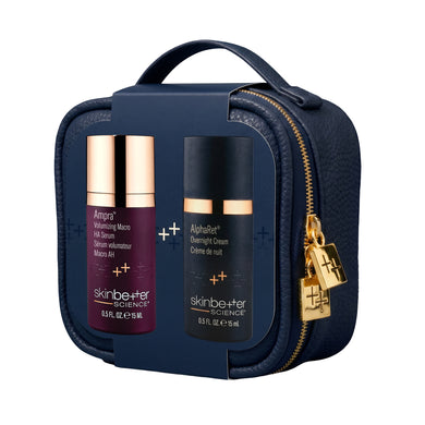 SkinBetter Science Volumizing & Resurfacing Duo with two 15 mL products and travel bag