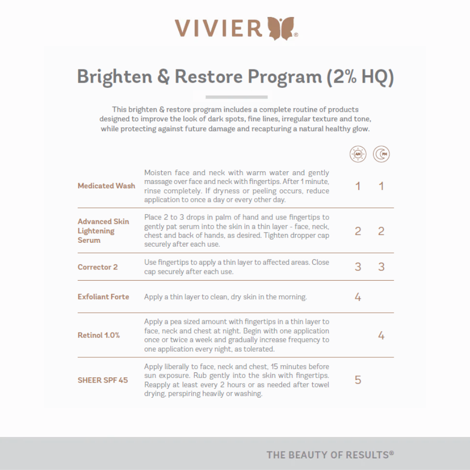 Vivier Brighten & Restore Program (2% HQ)